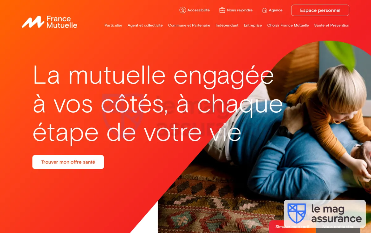 Capture : Accueil - France Mutuelle